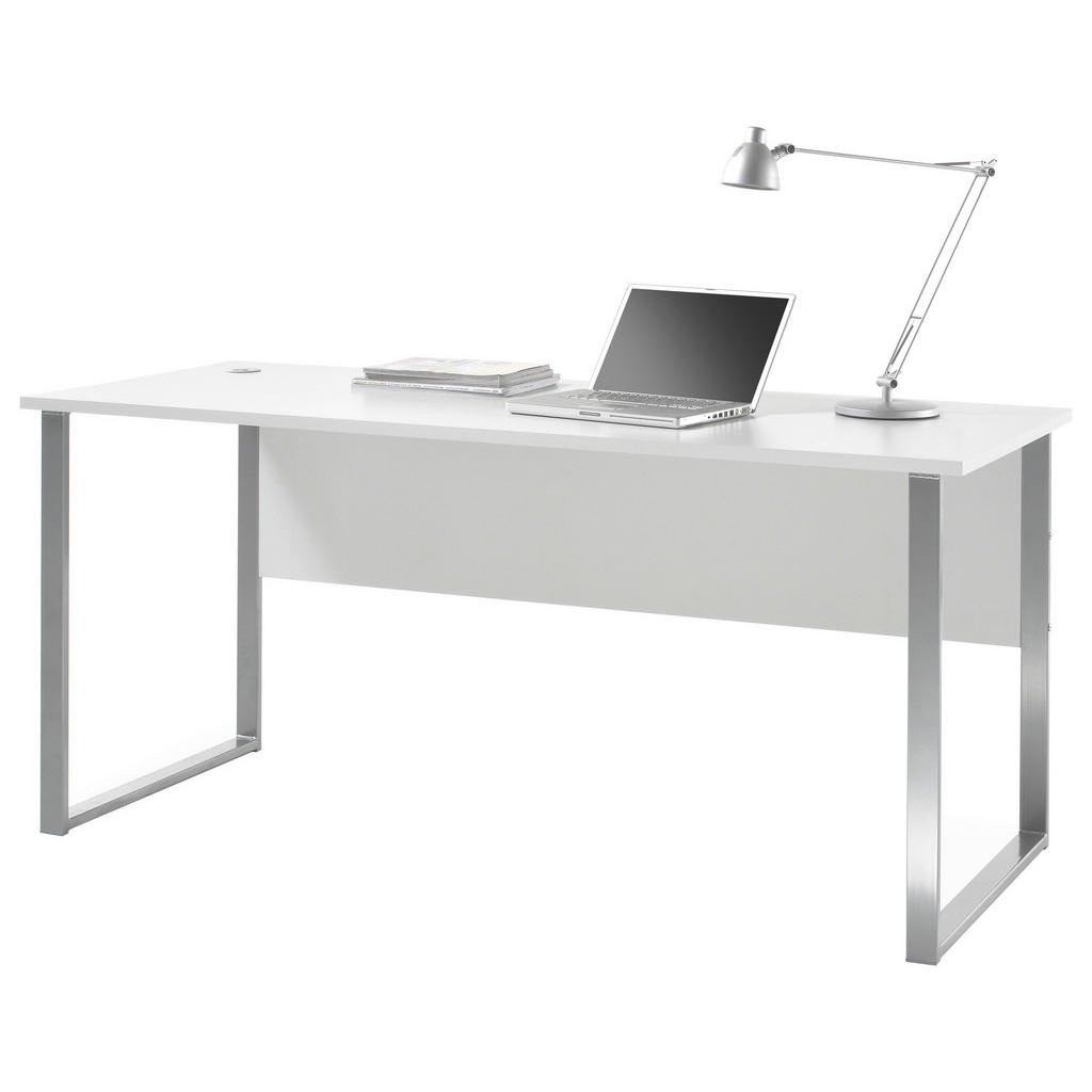 MID.YOU PSACÍ STŮL, barvy stříbra, světle šedá, 170/73/76 cm
