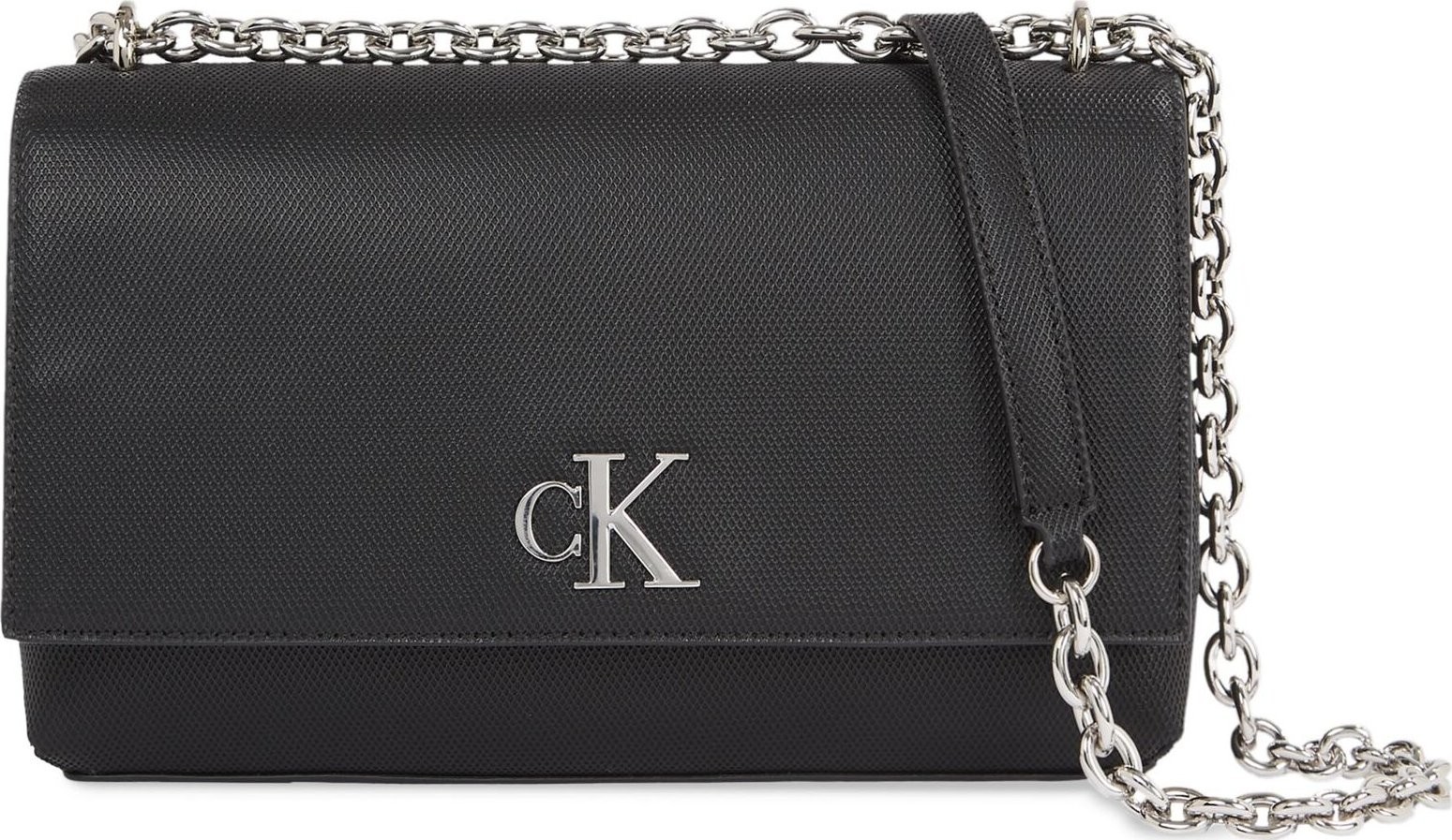 Kabelka Calvin Klein Jeans Minimal Monogram Ew Flap Ch25 T K60K611951 Black BEH