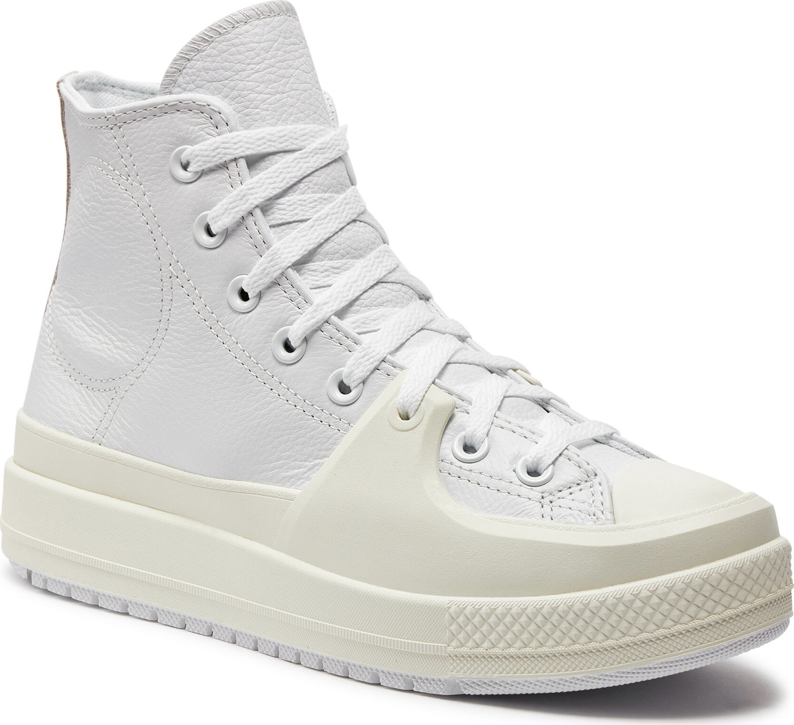 Plátěnky Converse Chuck Taylor All Star Construct Leather A02116C White/Egret/Yellow