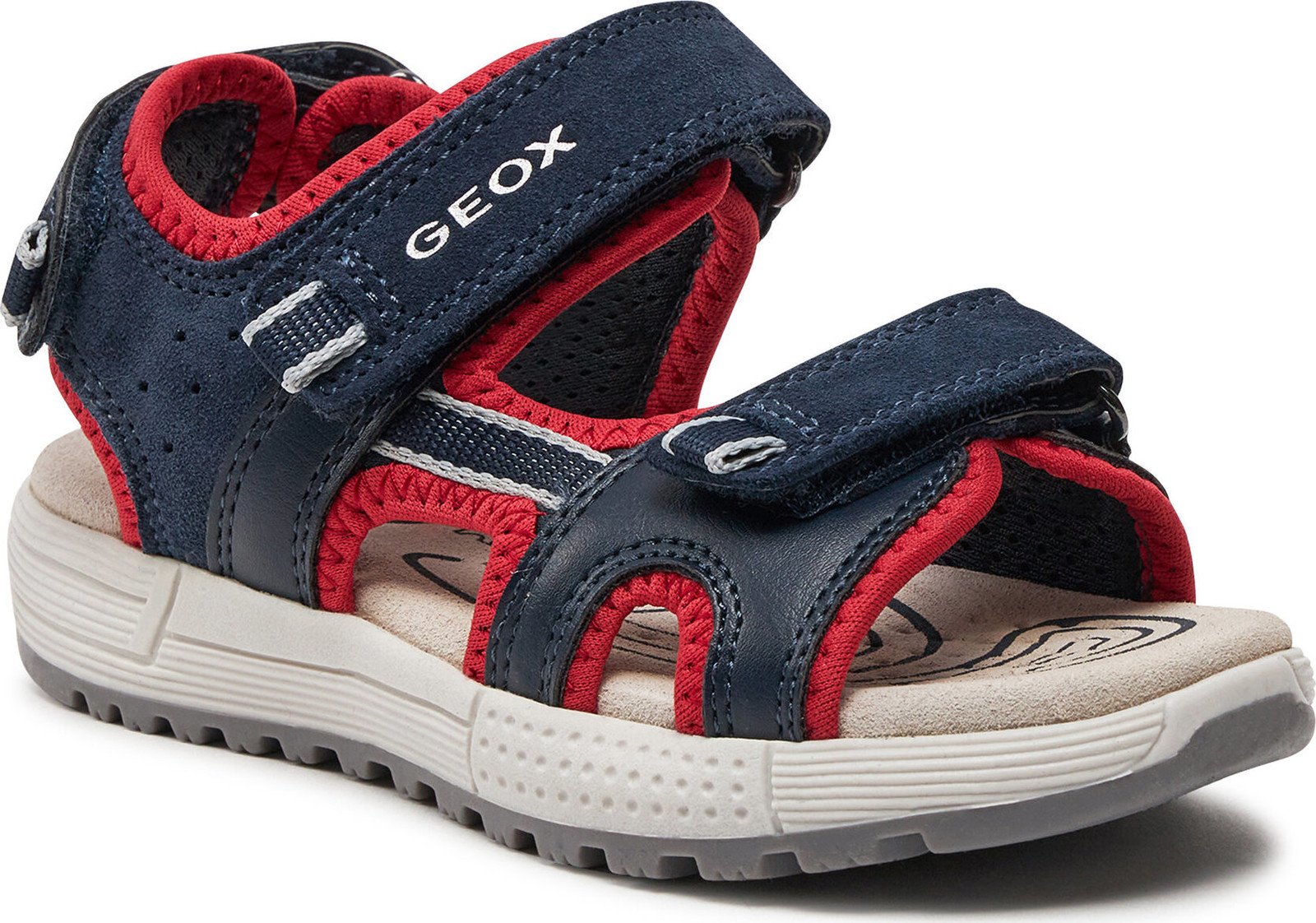 Sandály Geox J Sandal Alben Boy J35AVA 01520 C0735 S Navy/Red