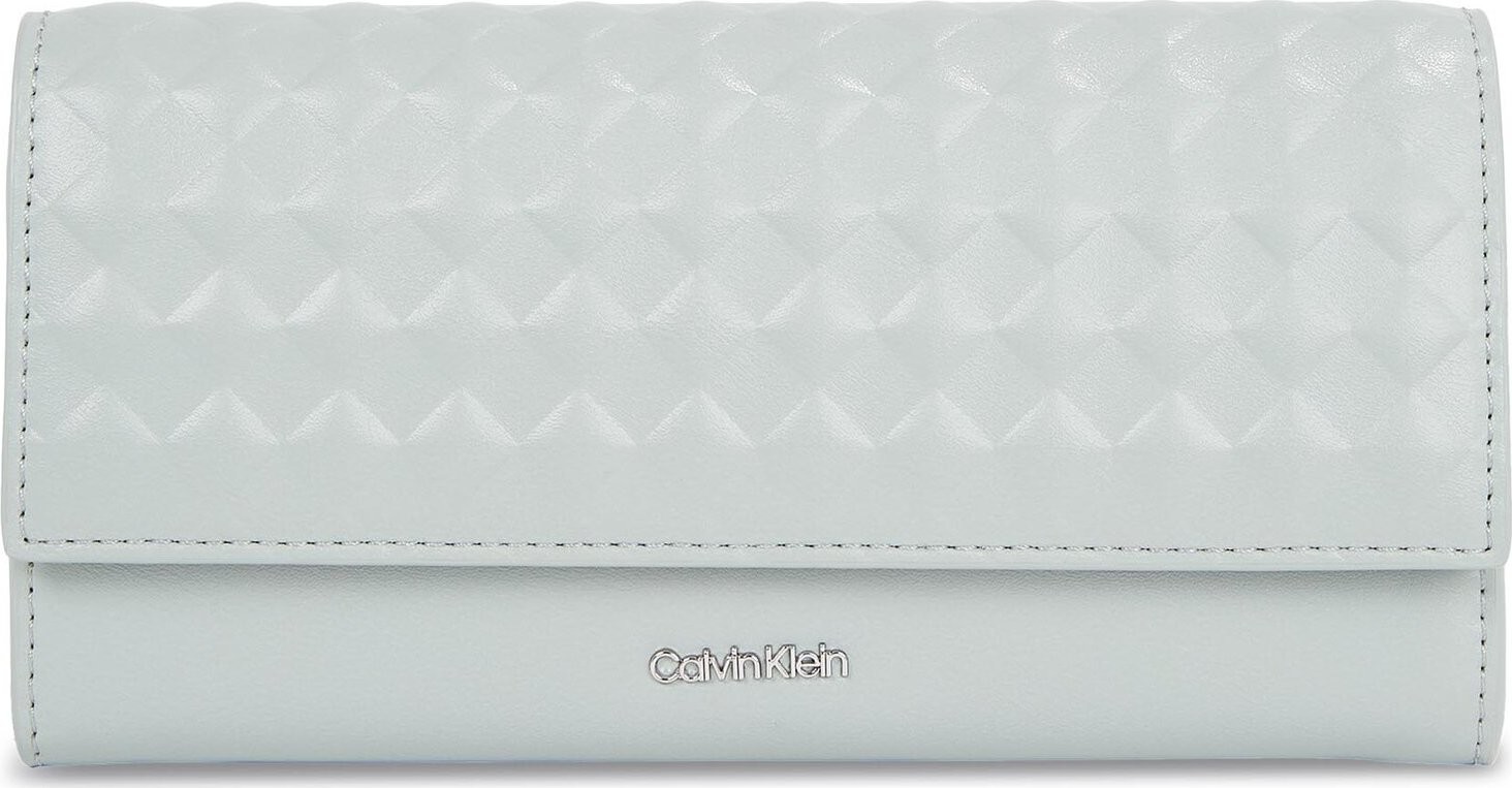 Velká dámská peněženka Calvin Klein Calvin Mini Quilt K60K611895 Pigeon PEB