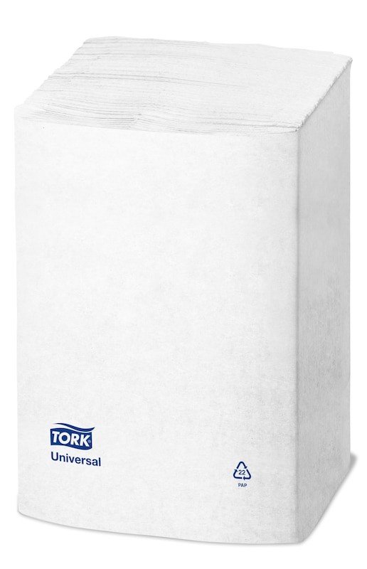10840 Ubrousky Tork Universal do zásobníku Interfold, 1 vrstva, 8 x 1125 ks, bílá, N4