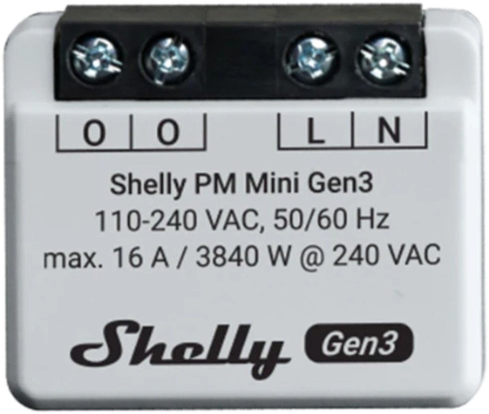 Shelly Gen3 PM Mini, spínací modul, WiFi - SHELLY-GEN3-PM-MINI