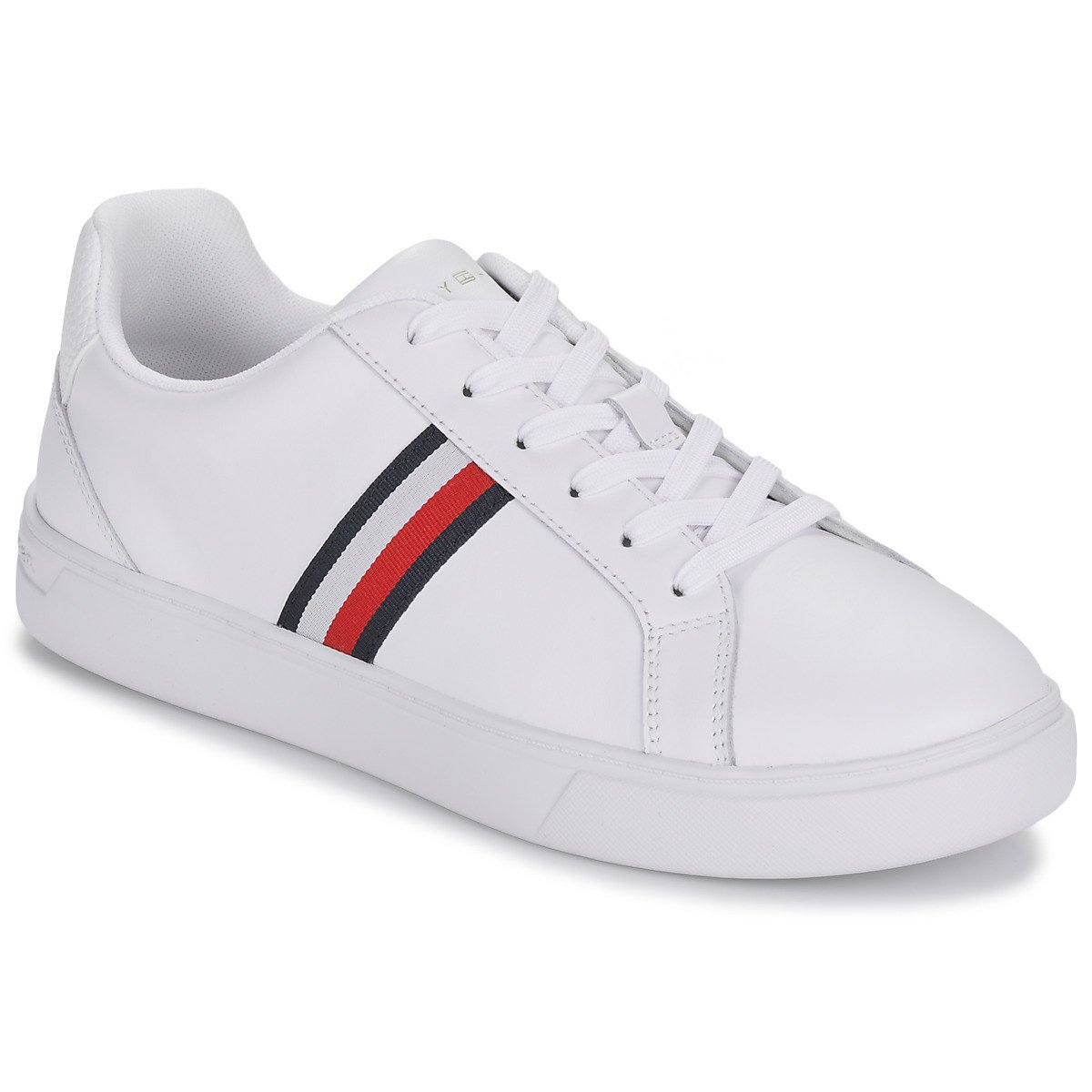 Tommy Hilfiger  ESSENTIAL COURT SNEAKER STRIPES  Bílá