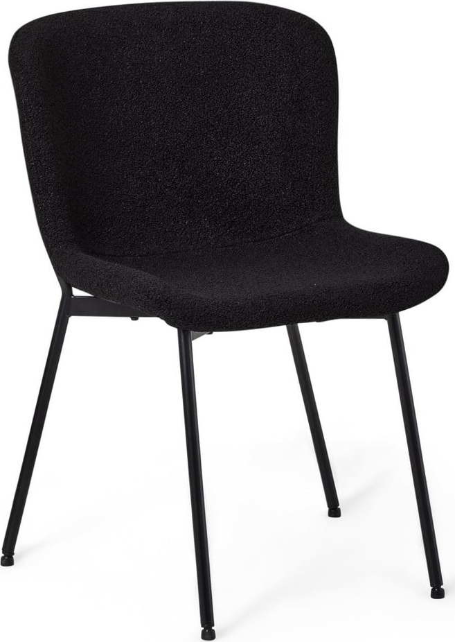 Černé jídelní židle v sadě 2 ks Teddy – Furnhouse