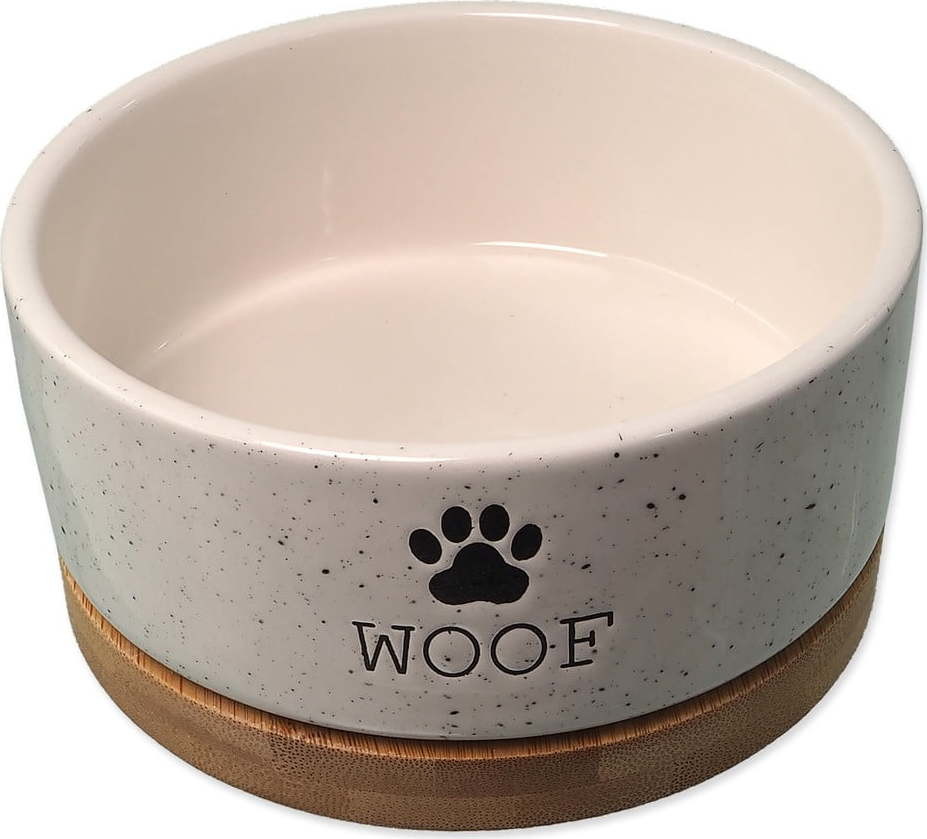 Keramická miska pro psa ø 13 cm Dog Fantasy WOOF – Plaček Pet Products
