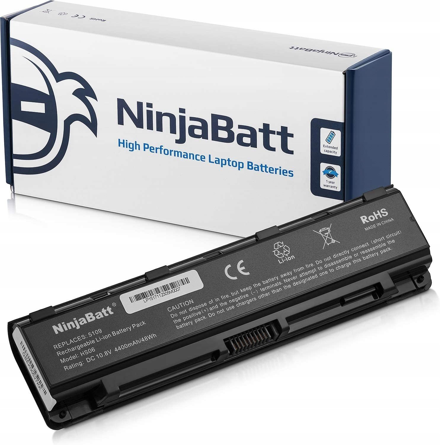 Baterie pro notebooky Toshiba Li-Ion 4400 mAh NinjaBatt