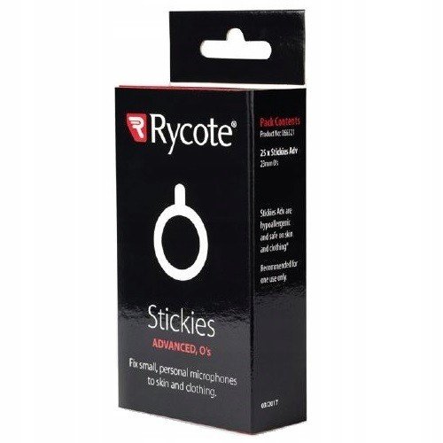 Rycote Stickies Advanced 23mm O's 25 ks