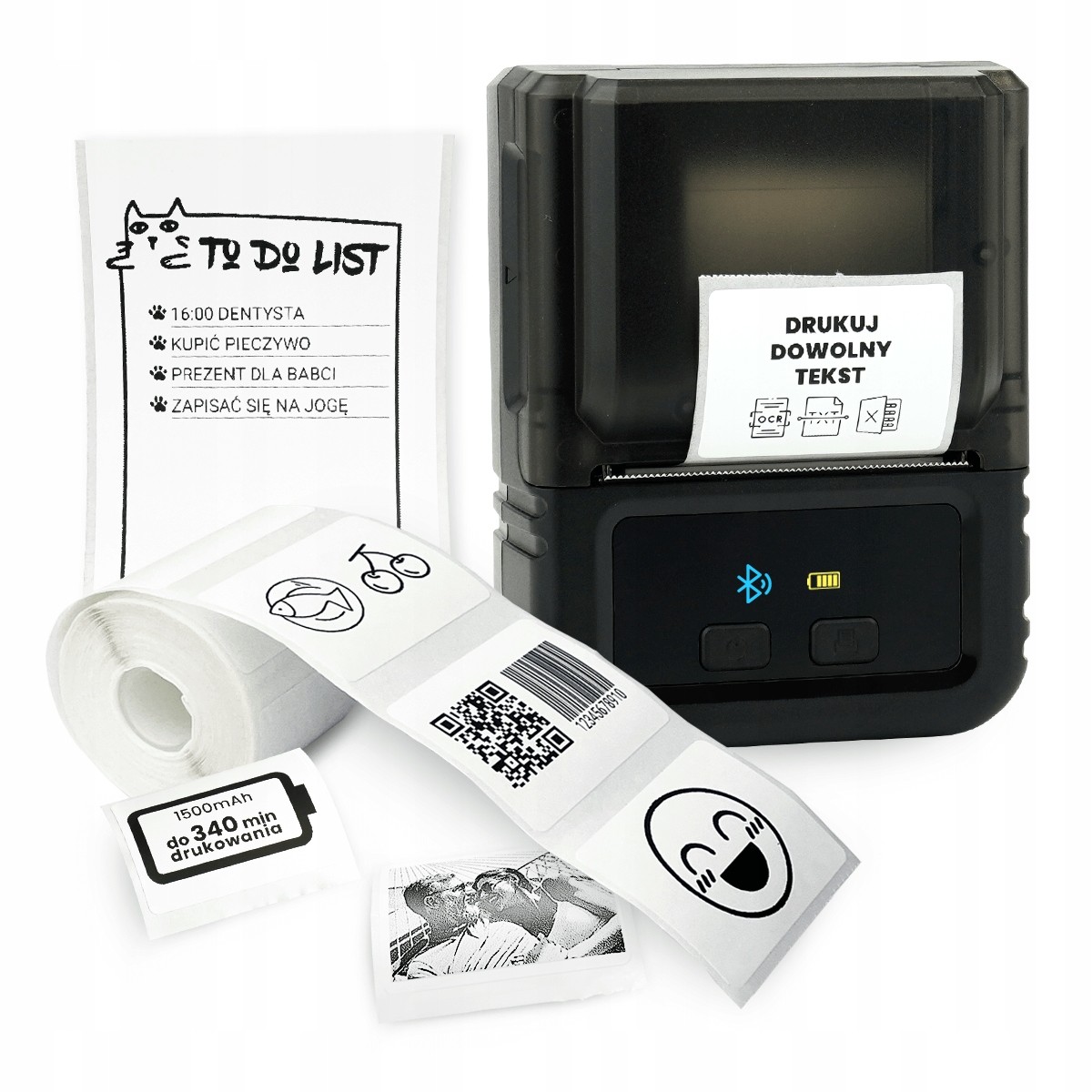 Phomemo M120 mini termální tiskárna samolepících štítků Bt