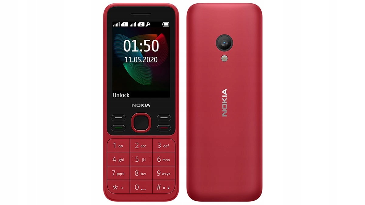 Nový Mobilní Telefon Nokia 150 Dualsim Červená Bluetooth Radio Sluchátka