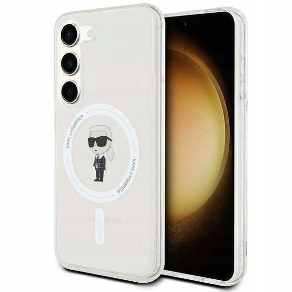 Karl Lagerfeld Pouzdro pro Samsung S23 transparent IML Ikonik MagSafe