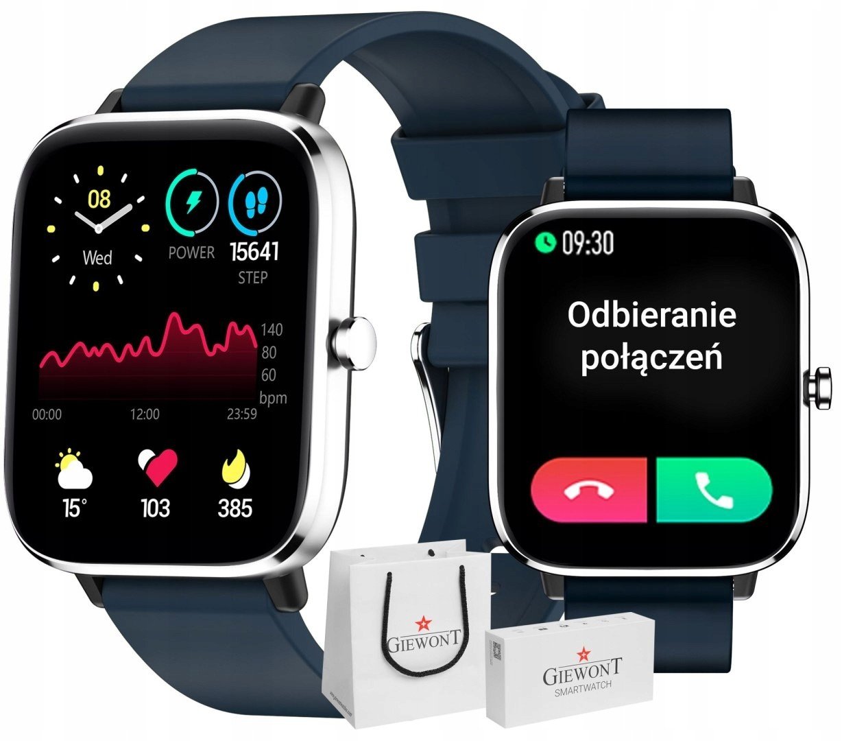 Smartwatch Giewont Call Teplota Sms