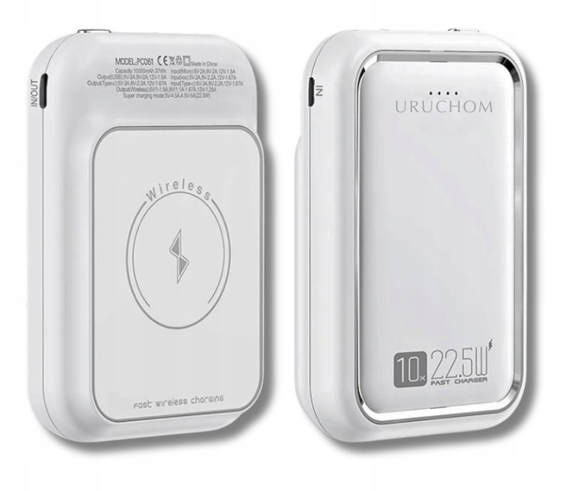 Powerbanka MagSafe Apple 10000mAh 22.5W Spustit Bílá