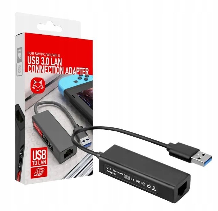 Adaptér Usb Ethernet Adaptér Síťová Karta Lan Gigabit RJ45 1000MB