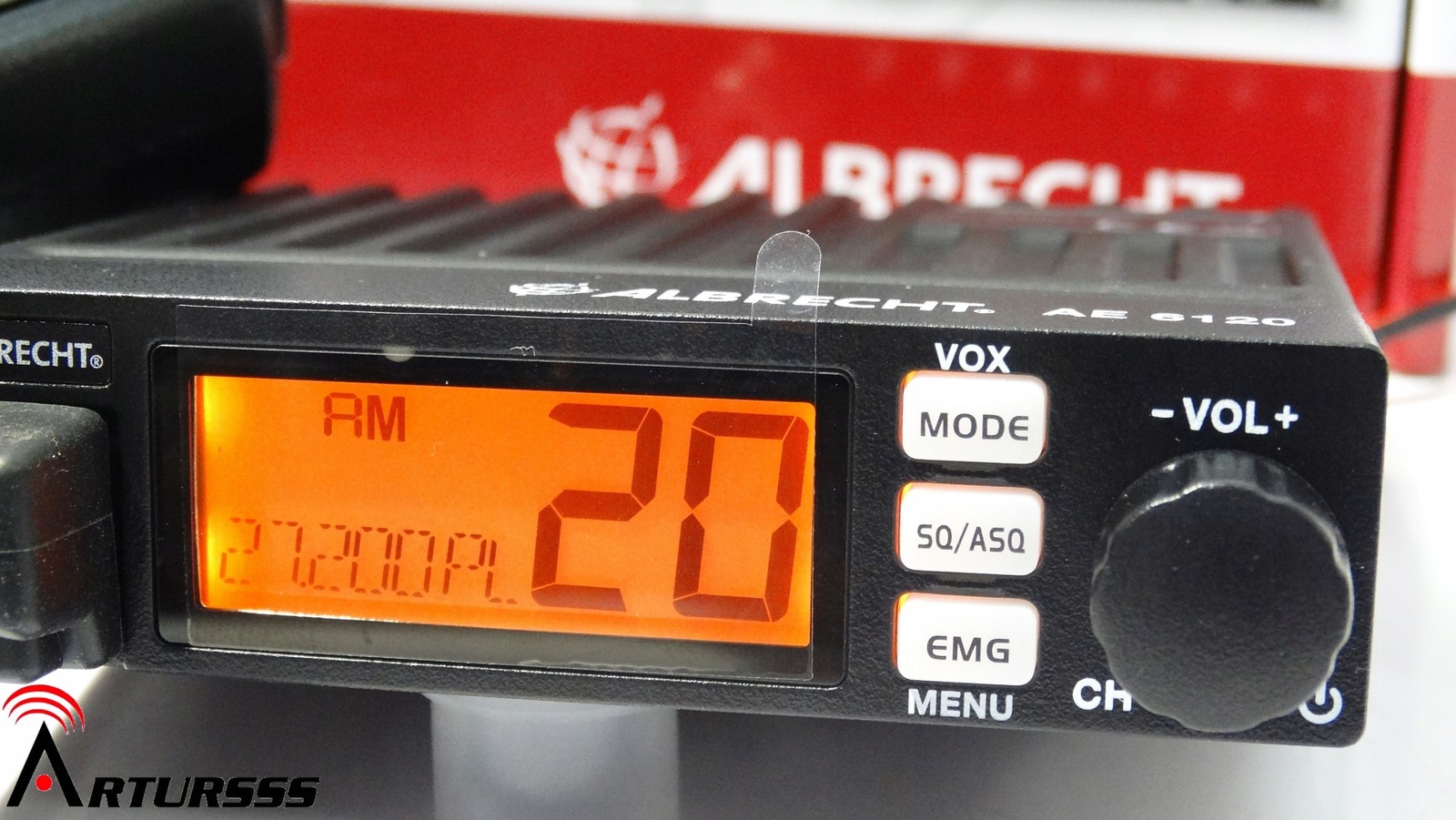 CBradio Albrecht 6120 Asq Am/fm RFgain malý