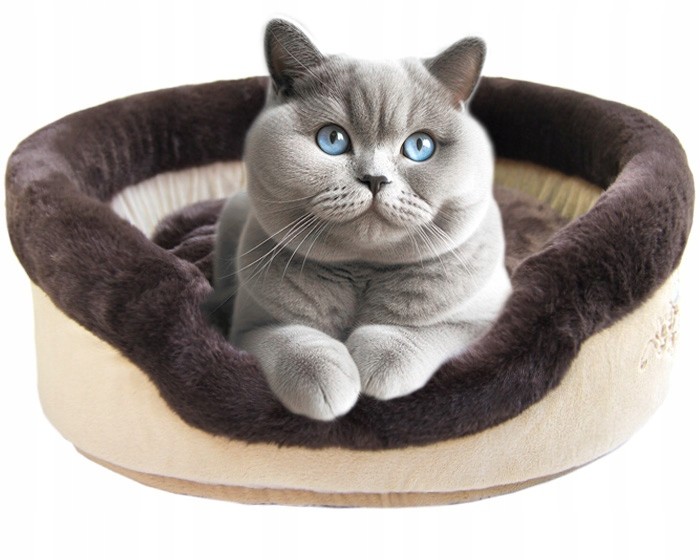 Ohrádka pelíšek lůžko spaní pro kočky britského brit. kočky 45cm