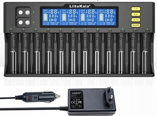 LiitoKala Lii-S12 Nabíječka baterií Li-Ion Aa