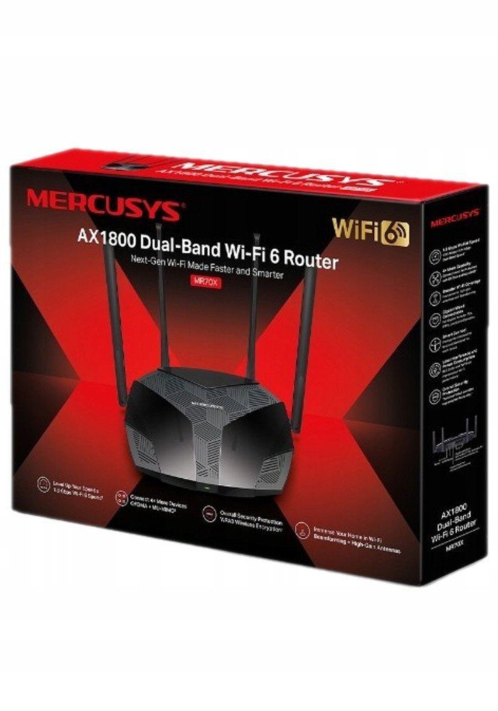 Router Mercusys MR80X WiFi 6 AX3000