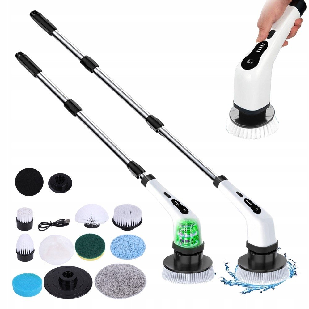 Elektrický Kartáček Na Čištění 9 Výměnných Kartáčkových Hlav 2000MAH