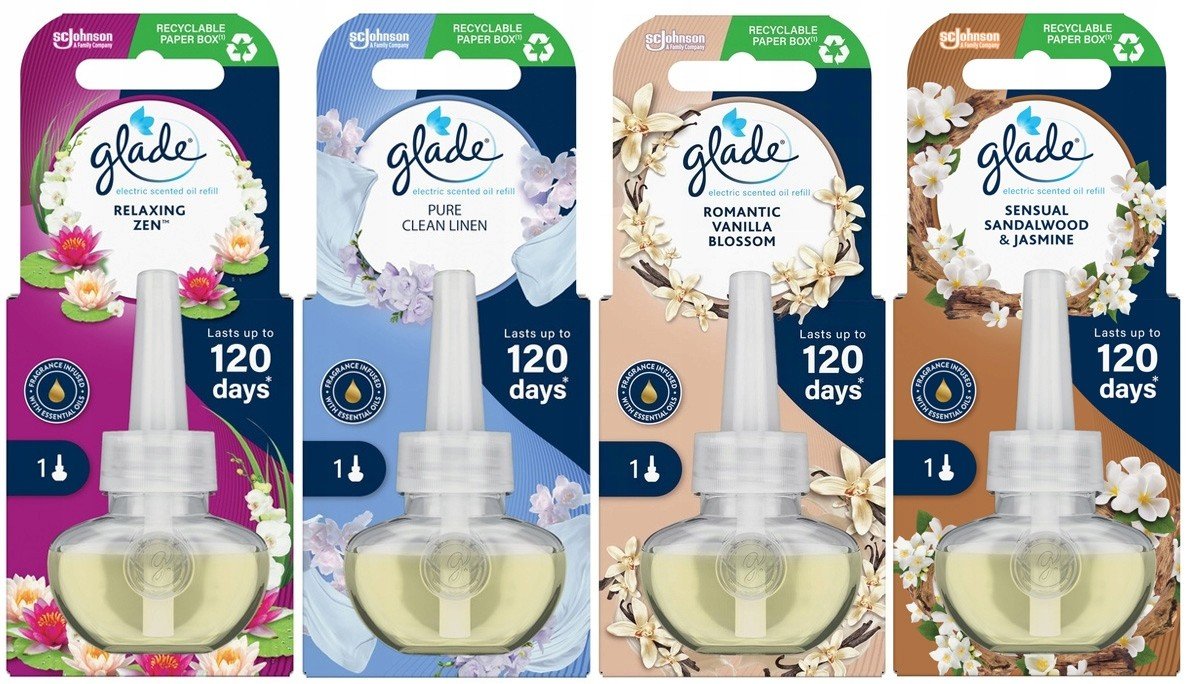 Glade náplň do osvěžovače Vanilla, Sandalwood, Pure, Relaxing Zen MIX