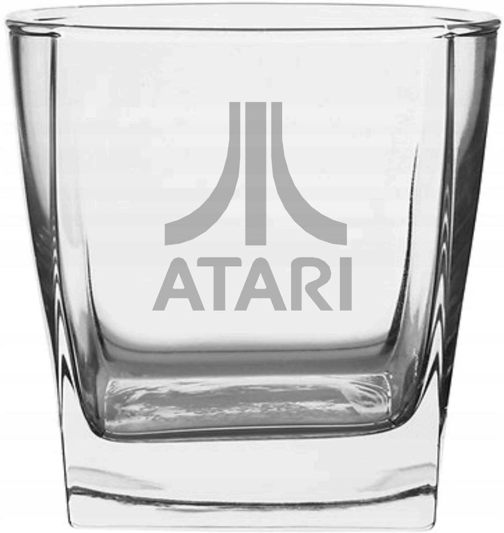 Sada 2 sklenic na whisky, gravírování Atari