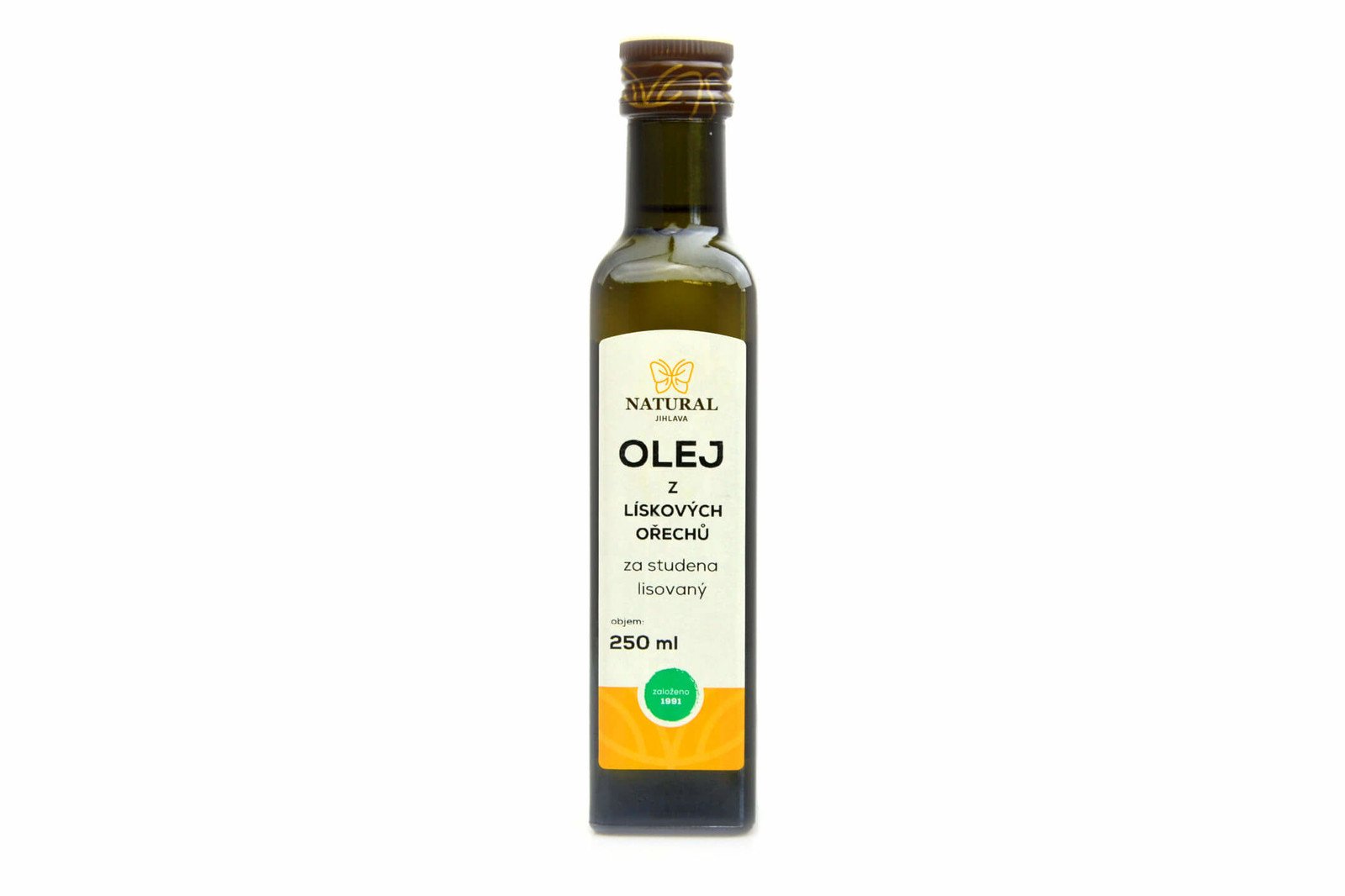 Natural Olej z lískových ořechů za studena lisovaný 250ml