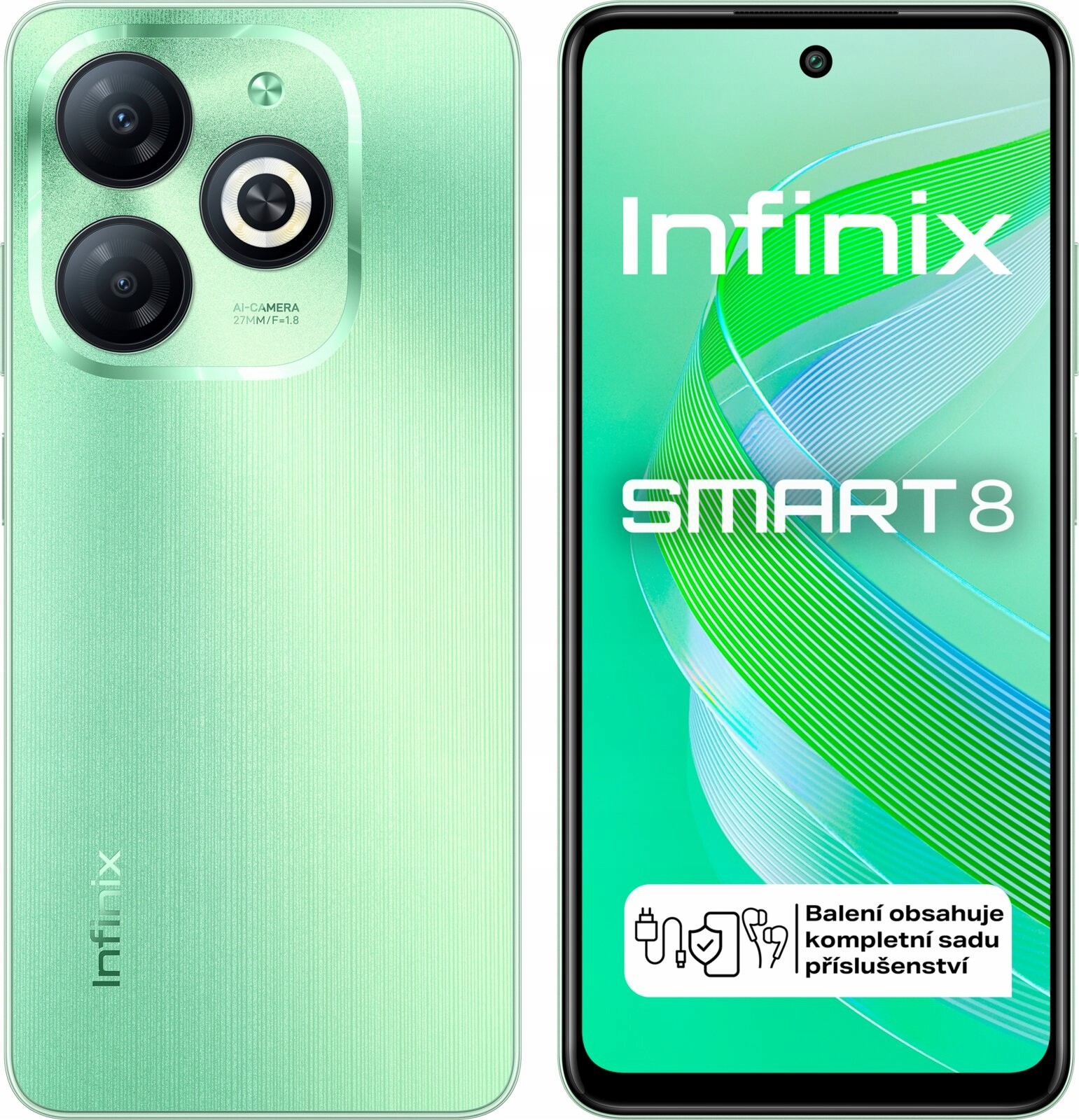 Smartphone Infinix Smart 8 3 Gb 64 Gb 4G (lte) zelený