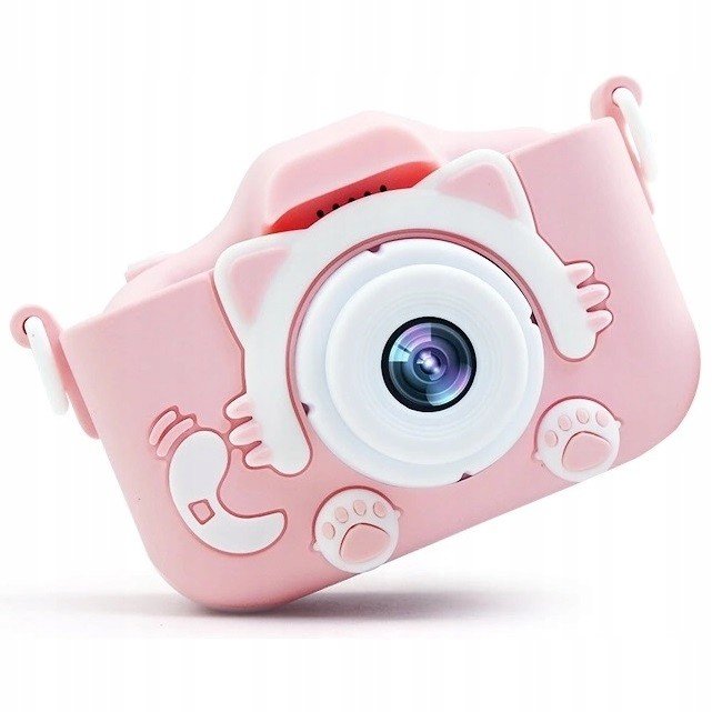 Digitální fotoaparát pro děti Roztomilé kotě Skvělé obrázky, selfie a hry!
