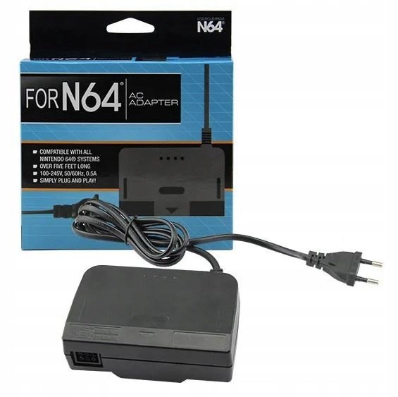 Napájecí adaptér Ac adaptér pro konzoli Nintendo N64 Retro