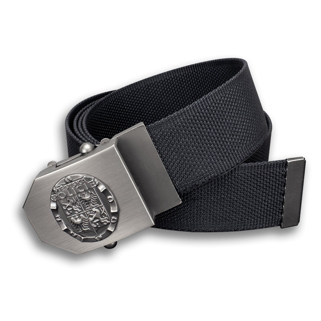 Opasek Městská policie 4 cm nastavitelný - černý, 150