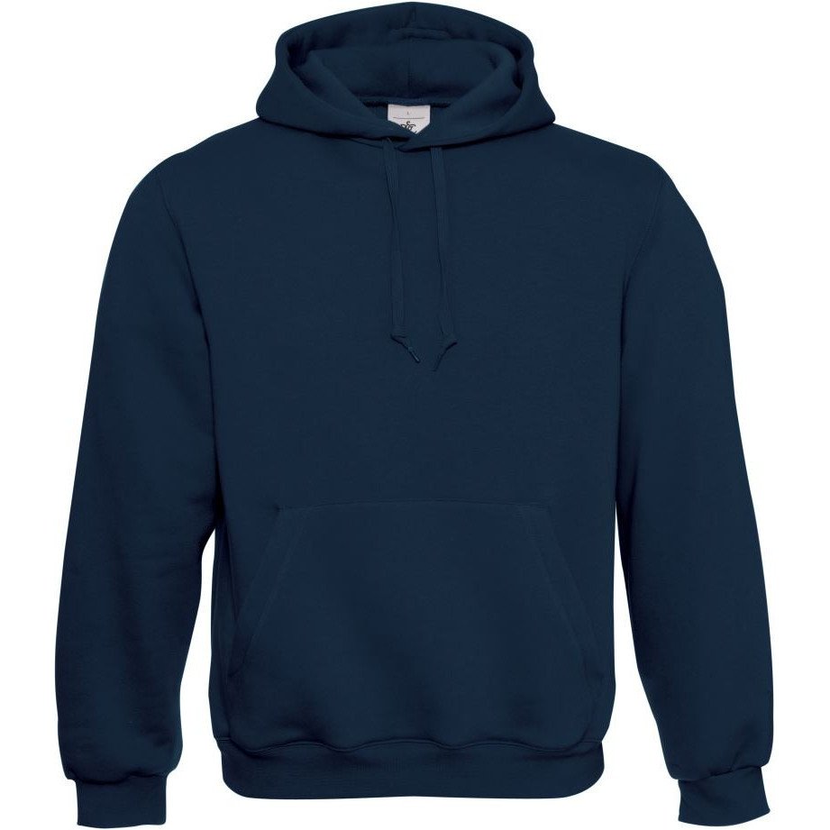 Pánská mikina B&C Hooded - navy, S