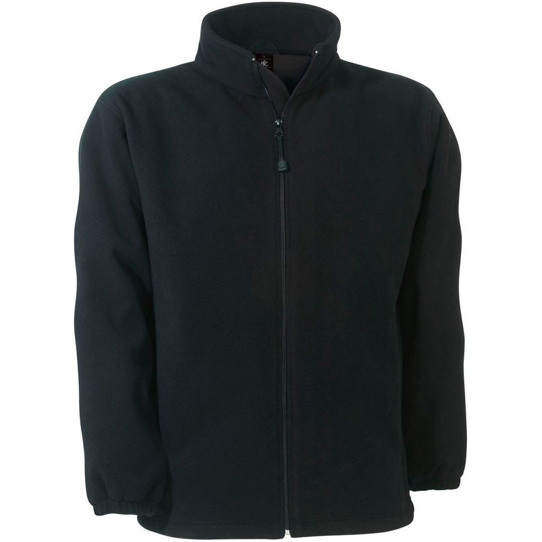 Pánská mikrofleecová bunda B&C WindProtek - černá, S
