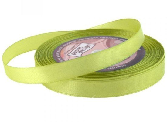 Paper Design Stuha saténová 12mm/32m - olivová - 601164