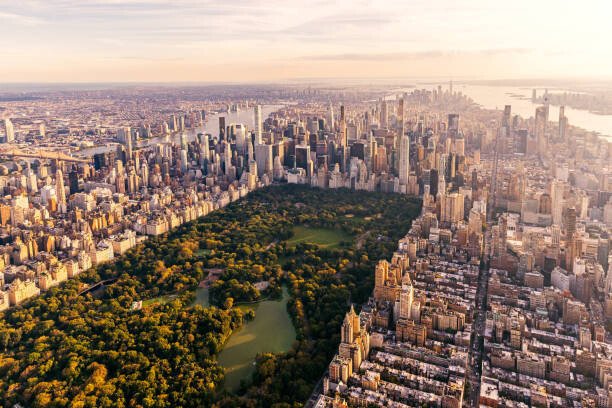 Alexander Spatari Umělecká fotografie Aerial view of New York City, Alexander Spatari, (40 x 26.7 cm)