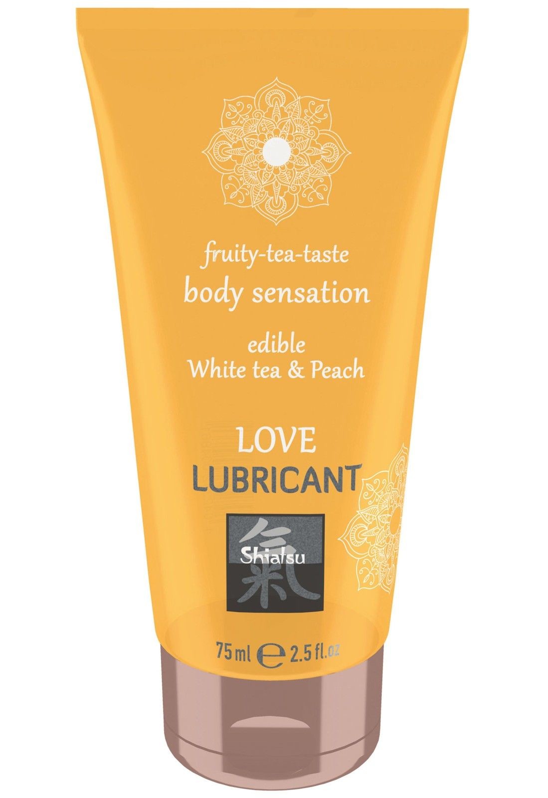 HOT Ochucený jedlý lubrikant Shiatsu White tea & Peach Love Lubricant