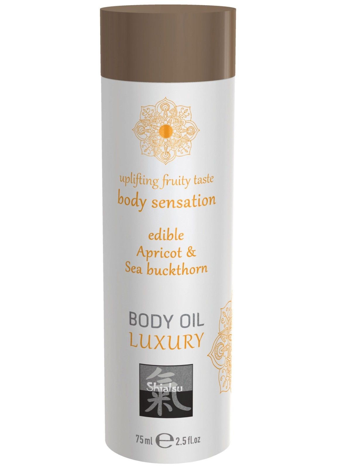 HOT Jedlý masážní olej Shiatsu Body Oil Luxury Apricot & Sea buckthorn - HOT