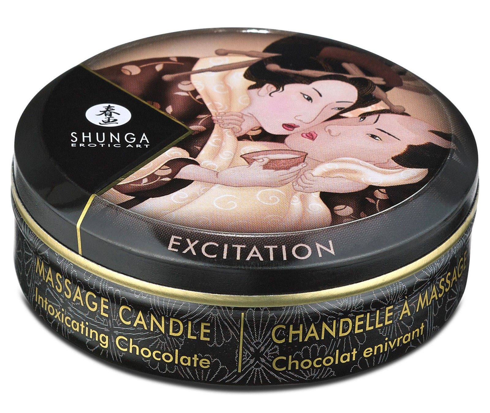 Shunga Masážní svíčka Excitation Intoxicating Chocolate - Shunga
