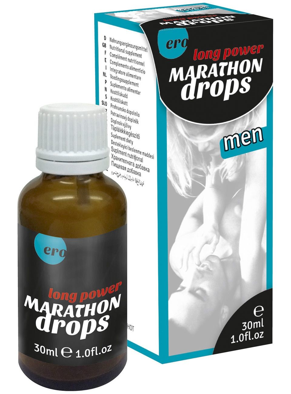 HOT Povzbuzující kapky pro muže pro větší výdrž Marathon Drops - HOT