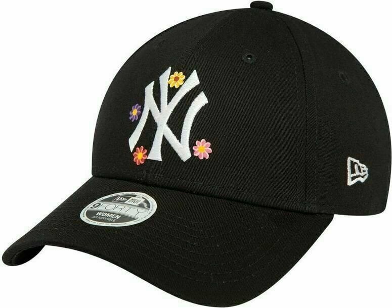 New York Yankees 9Forty W MLB Flower Black/White UNI Kšiltovka