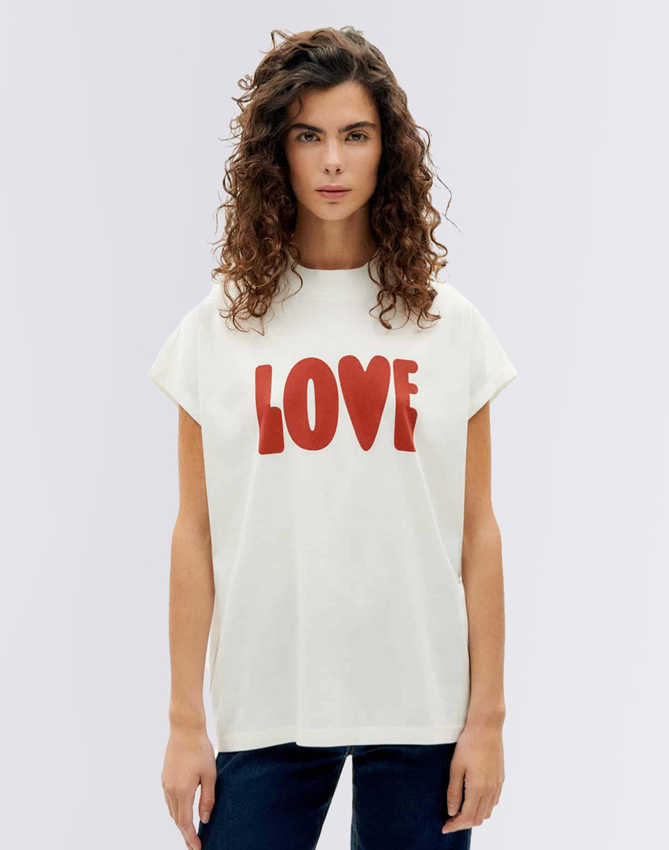 Thinking MU Love Volta T-Shirt SNOW WHITE M