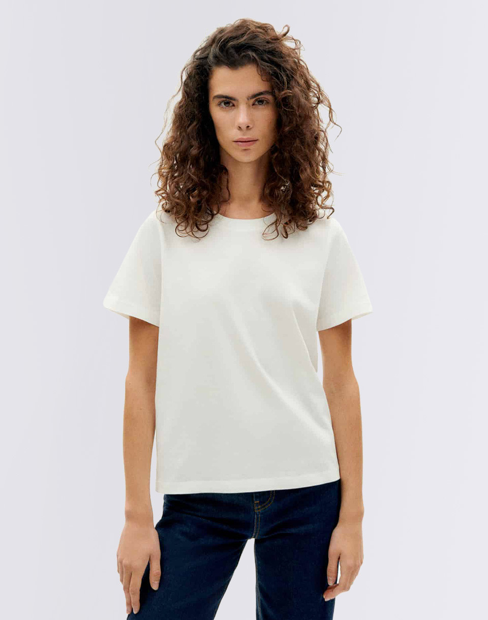 Thinking MU White Ida T-Shirt WHITE S