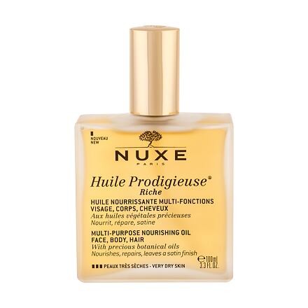 NUXE Huile Prodigieuse Riche Multi-Purpose Oil multifunkční olej pro suchou pokožku a vlasy 100 ml tester pro ženy