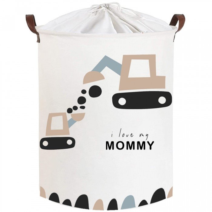 KOŠ NA HRAČKY UZAVÍRATELNÝ - TRUCKS LOVE MOMMY