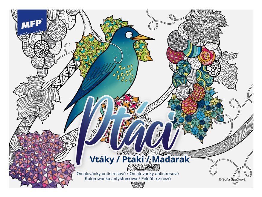 MFP 5301199 Omalovánky antistresové Ptáci A5