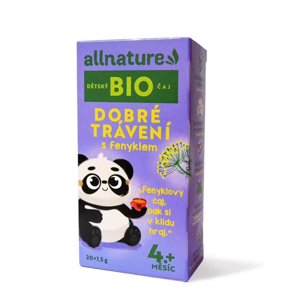 ALLNATURE Dětský čaj dobré trávení s fenyklem BIO 20 sáčků