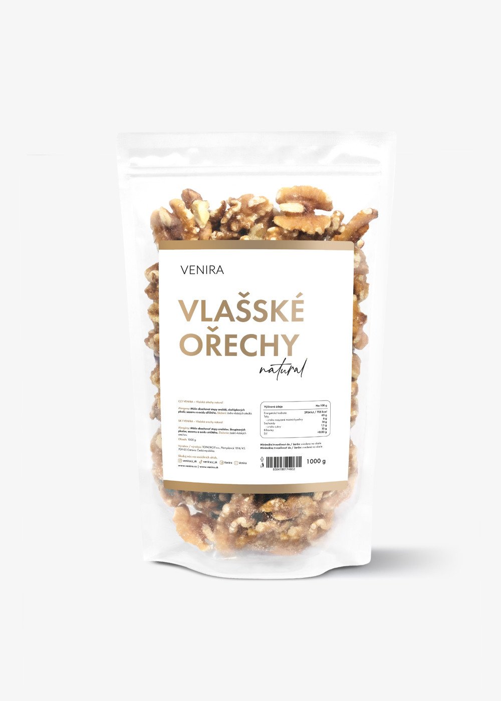 VENIRA vlašské ořechy natural, 1000 g