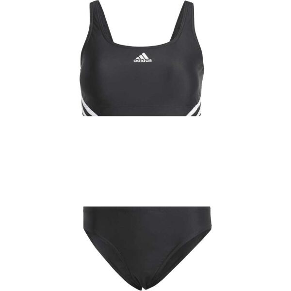 adidas 3-STRIPES Dámské dvoudílné plavky, černá, veľkosť 38