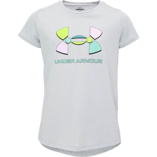Under Armour COLORBLOCK BL SS Dívčí triko, šedá, veľkosť M