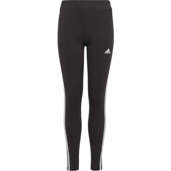 adidas G ESSENTIALS 3-STRIPES COTTON LEGGINGS Dívčí legíny, černá, veľkosť 140