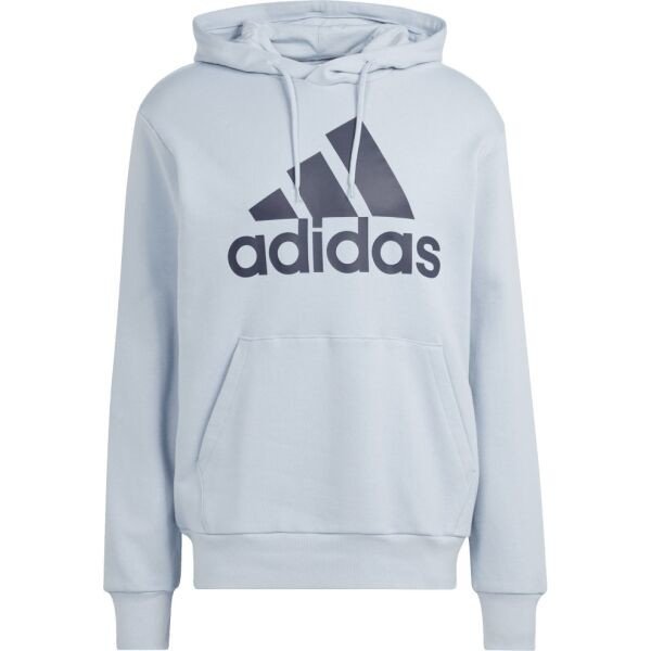 adidas BIG LOGO HOODIE Pánská mikina, světle modrá, veľkosť L